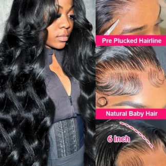 Transparent Lace Frontal Wigs Preplucked 30 40 Inch Black 13x4 Lace Front Human Hair Wig Glueless 5x5 Closure